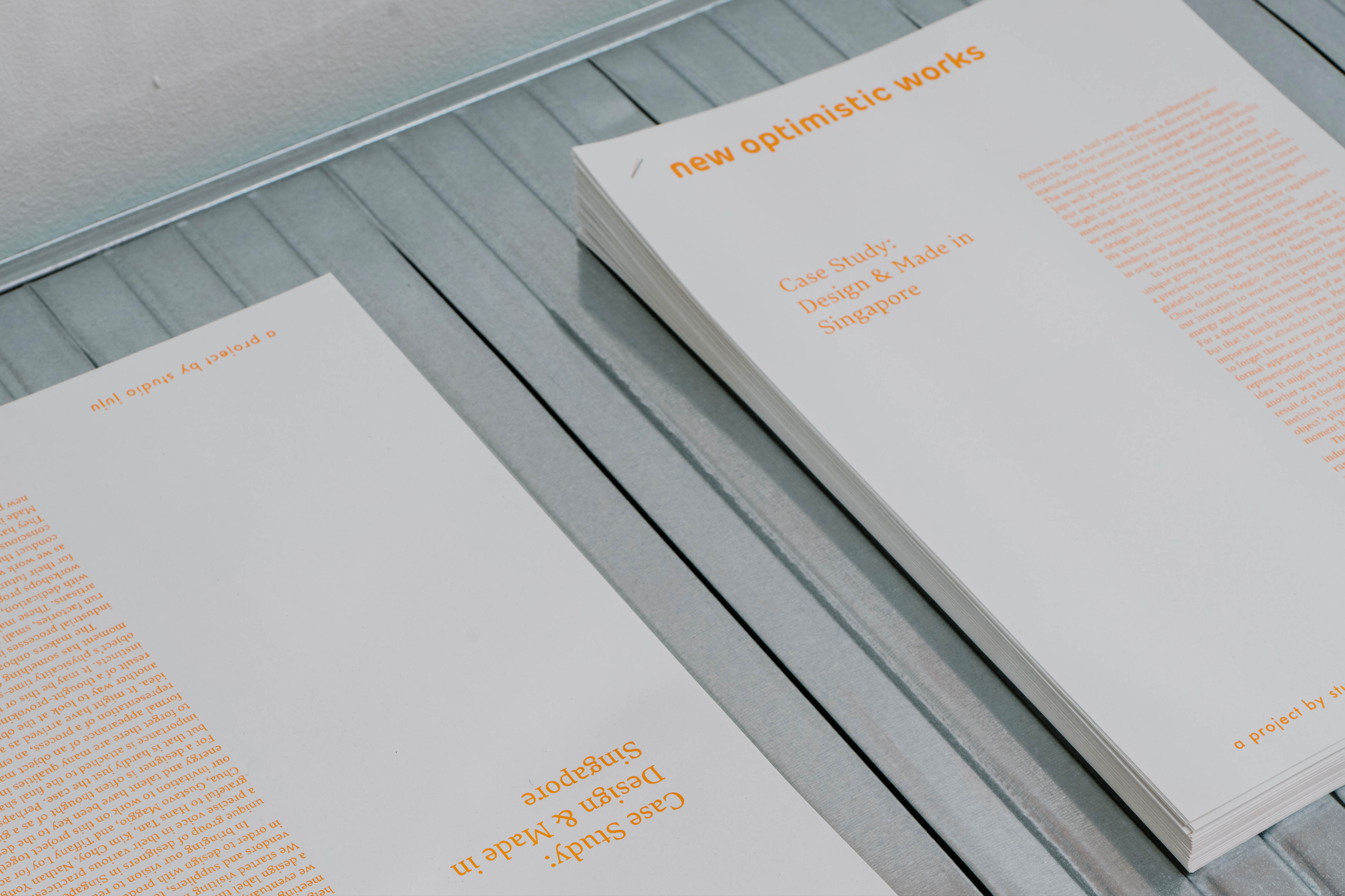 932 New Optimistic Works (exhibition handout), for Studio Juju